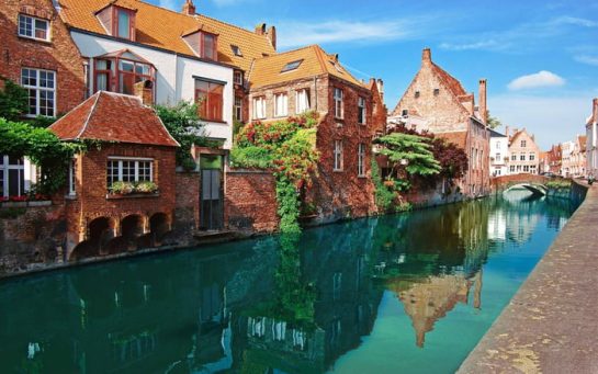 A sunny day in Bruges Belgium