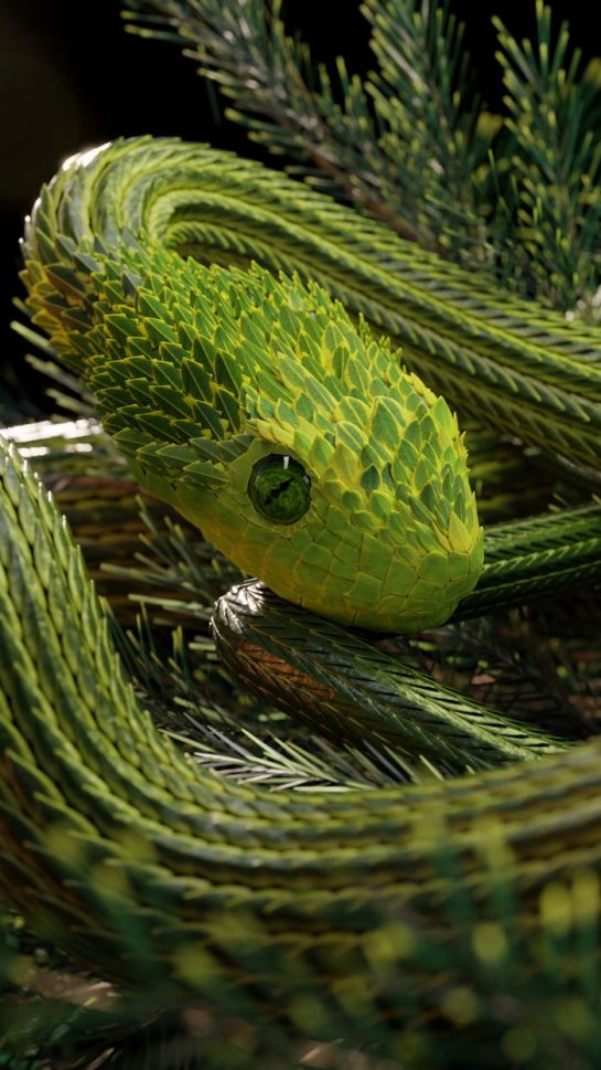 Slithering-Emerald-Snake