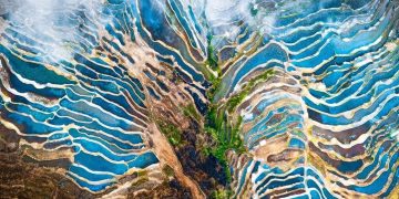 Terrace in Yunnan, China.